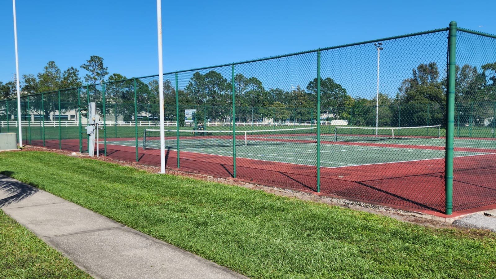 Commercial exterior fencing and renovation project